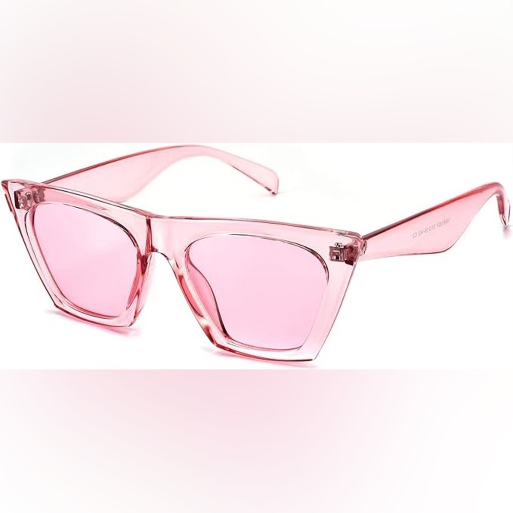 mosanana Square Cat Eye Sunglasses  (Amazon) - Pink